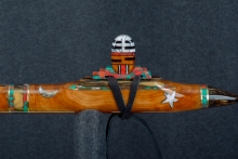 Western Red Cedar Burl Native American Flute, Minor, Mid G-4, #S18K (1)